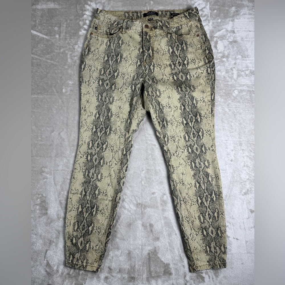 Judy‎ Blue Jeans Size 14 W Skinny Fit SnakeSkin Ankle Jeans Women